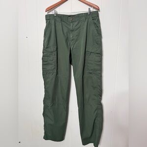Tru-Spec Olive Green Cargo Tactical Pants Men's Size 36x35 rip stop utility